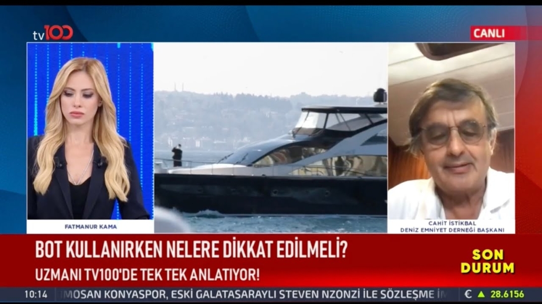 Ege'deki Bot kazasıyla İlgili Deniz Emniyet Derneği'nin Değerlendirmeleri TV 100'de