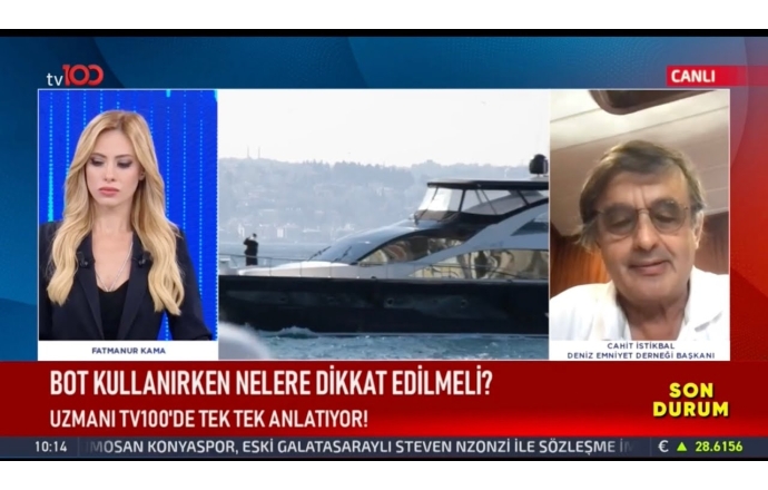 Ege'deki Bot kazasıyla İlgili Deniz Emniyet Derneği'nin Değerlendirmeleri TV 100'de